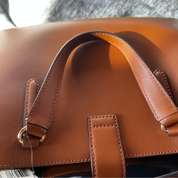 LAUREN BY RALPH LAUREN TAN SHOULDER BAG CROSSBODY LOGO - Picture 14 of 15